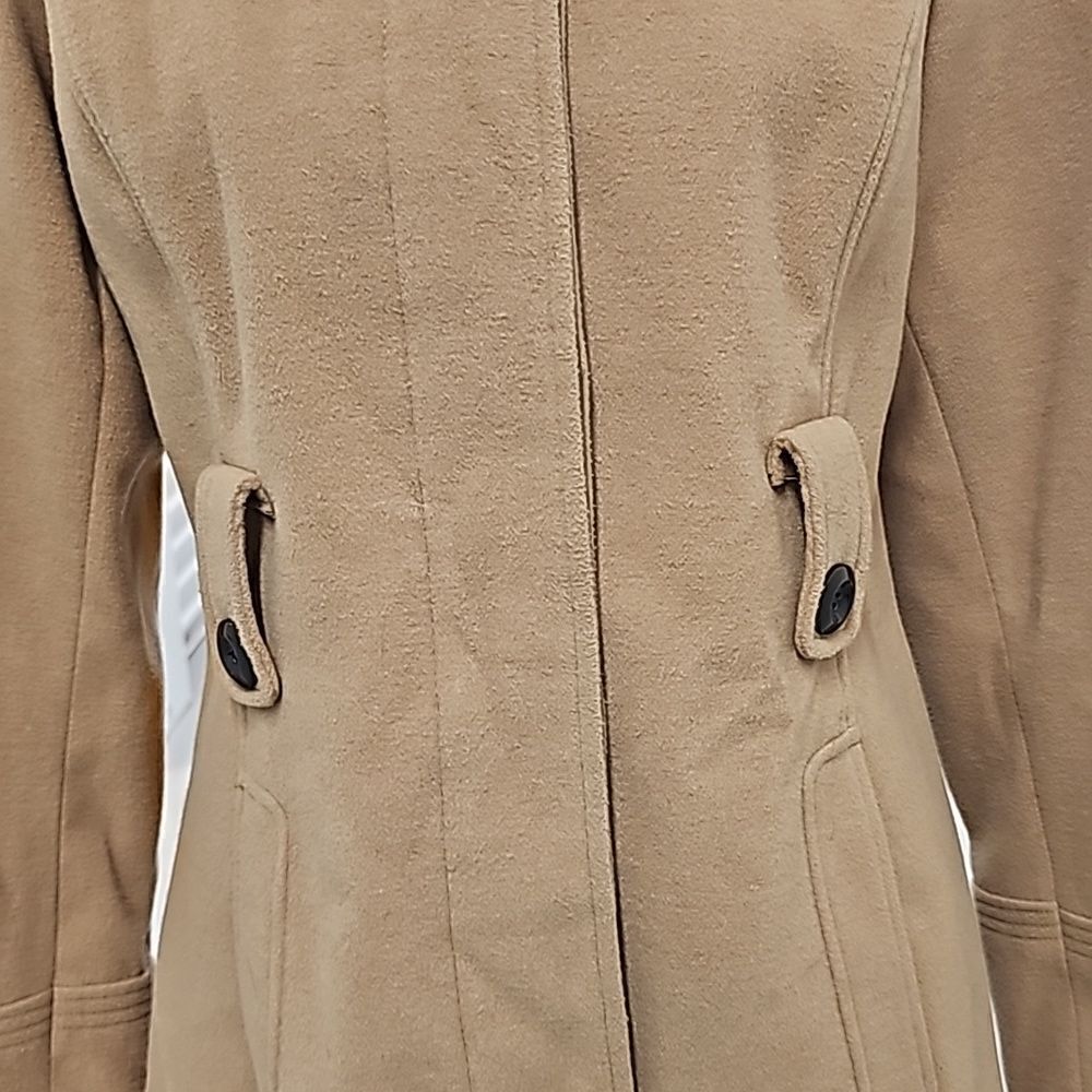 George Camel Tan Hooded Jacket, Size Medium - Picture 11 of 16